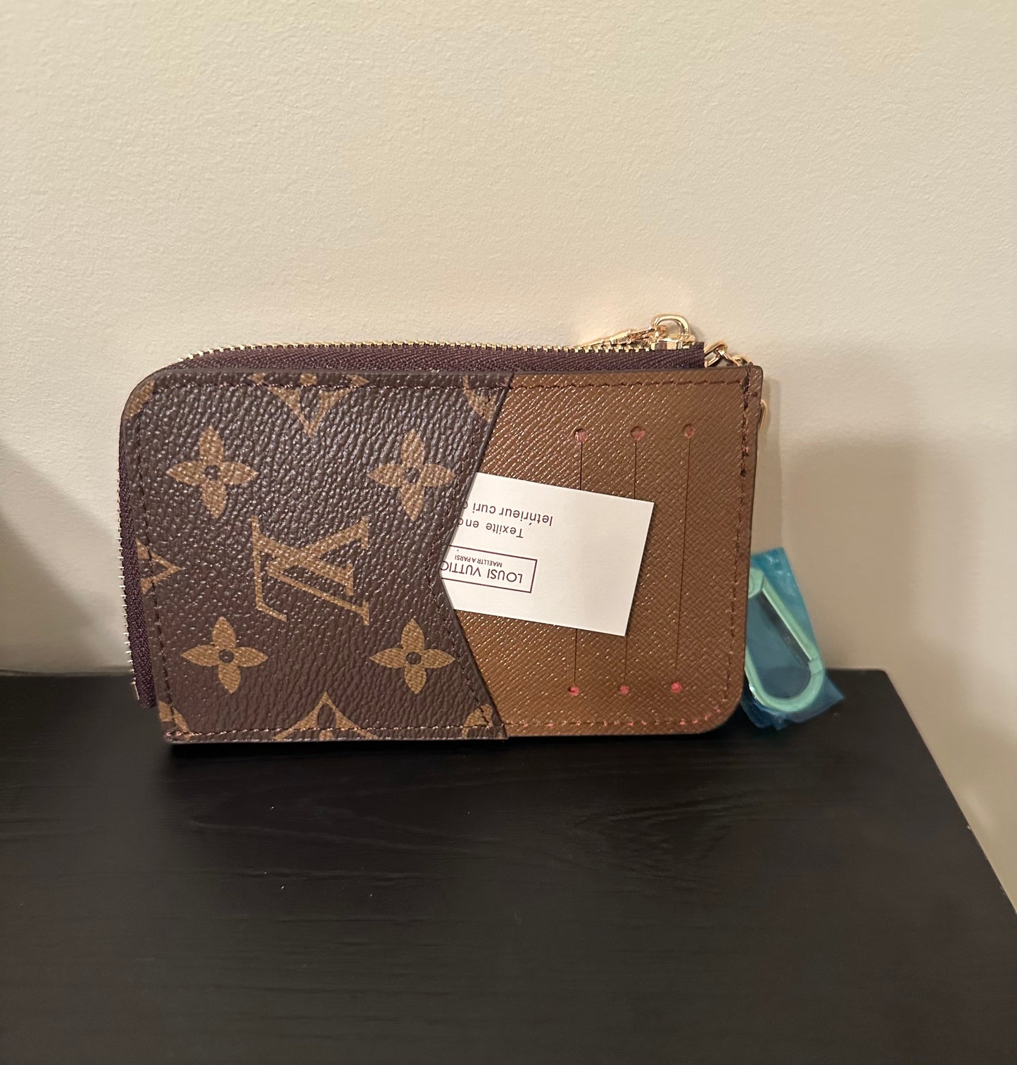 Brown Monogram Card Case Keychain