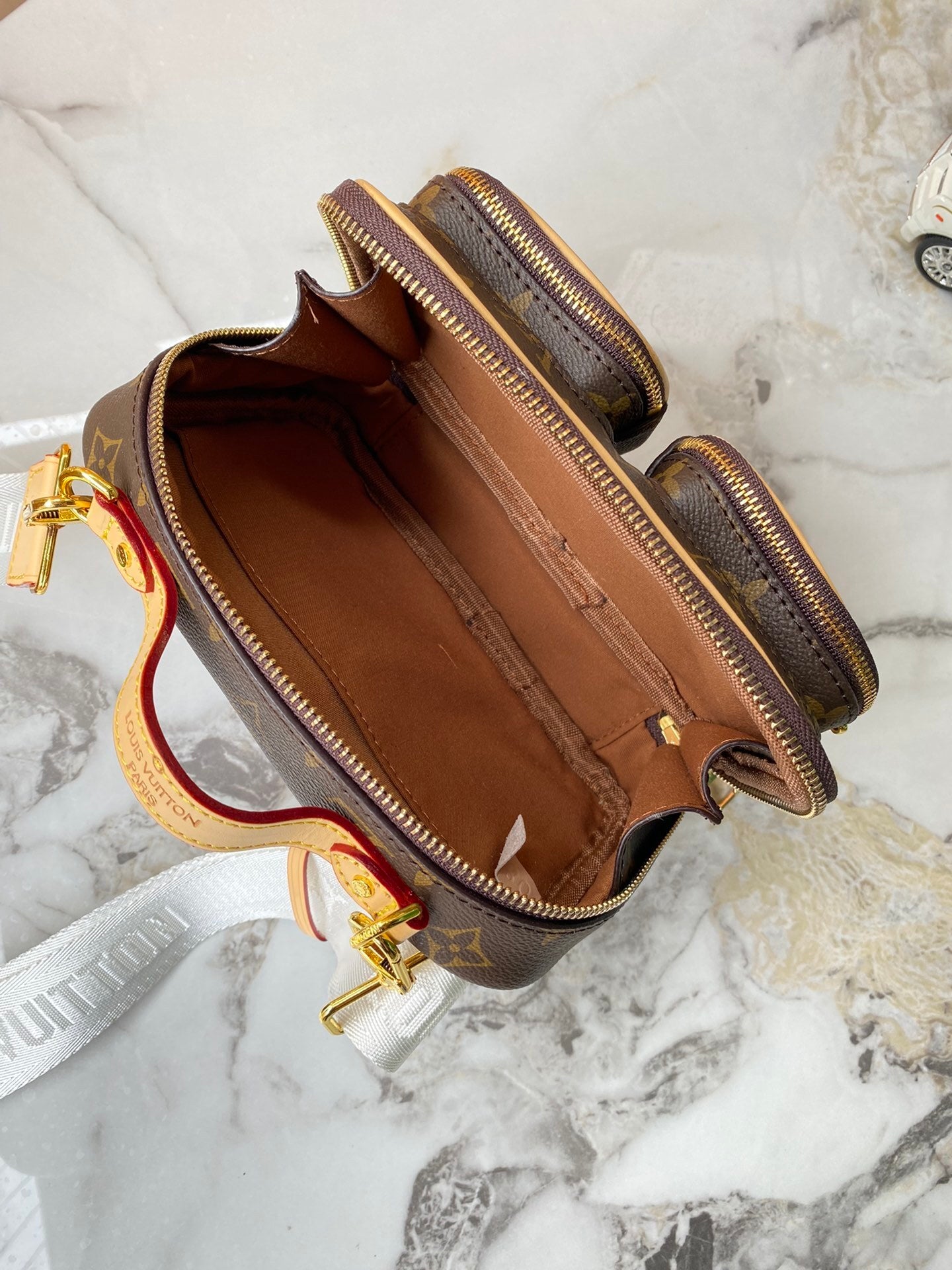 Monogram Double Pouch Belt Bag