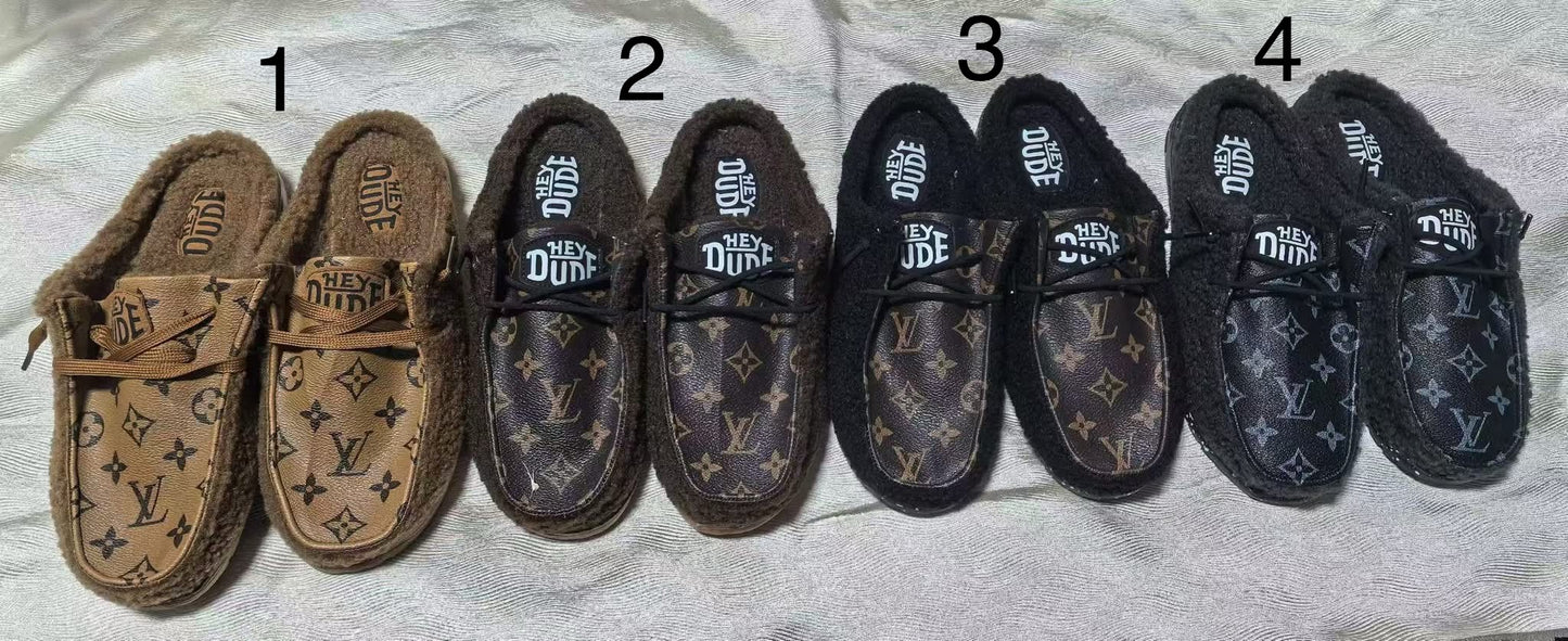 HDude x Monogram Slip-Ons