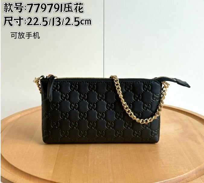 Double G Black Crossbody