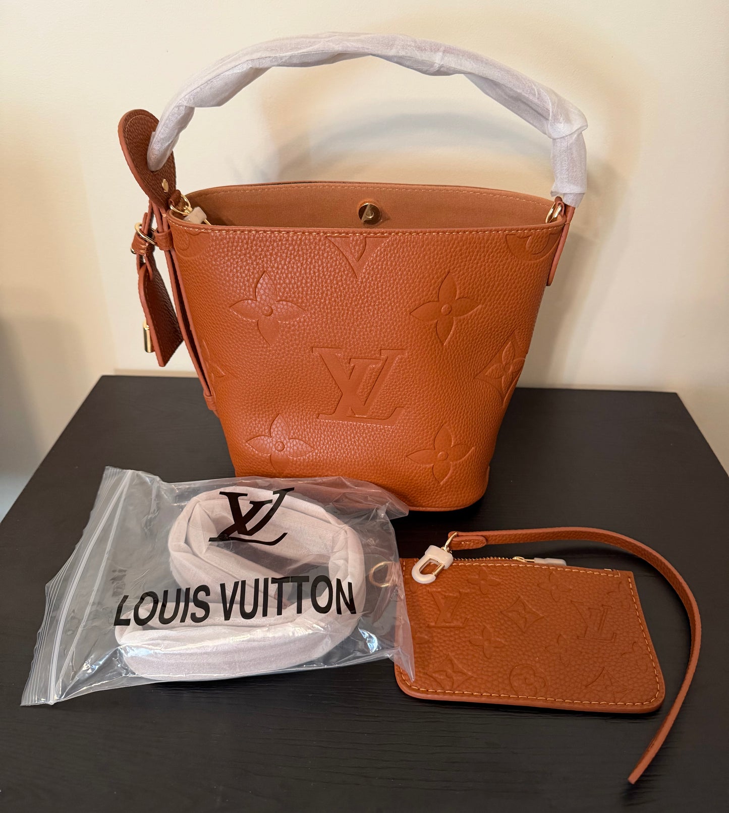 Camel Monogram All in Mini Tote - LIMITED EDITION