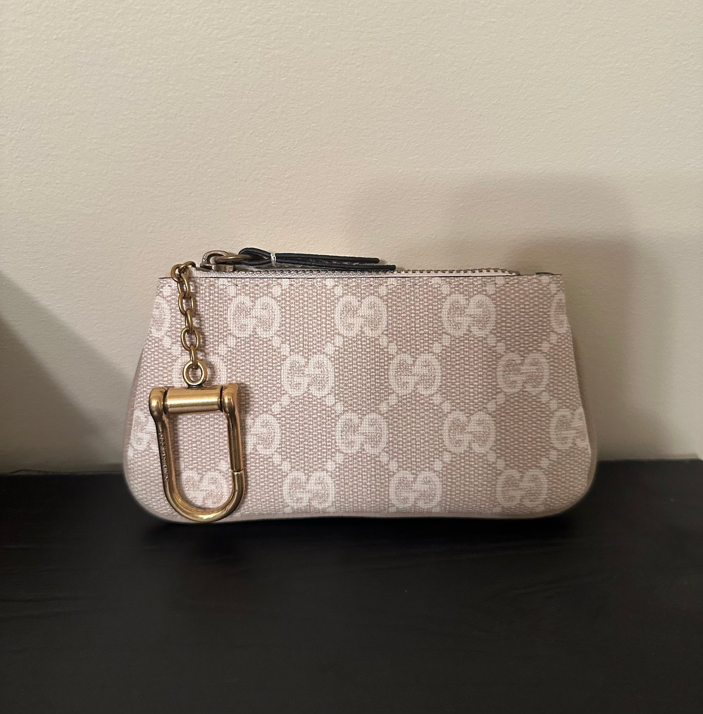 Double G Cream Key Pouch