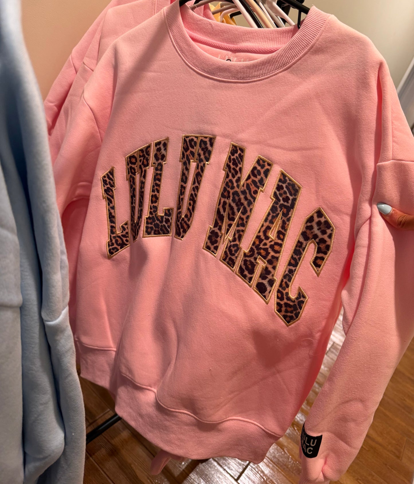 Lulu Mac Pink/Leopard Sweatshirt