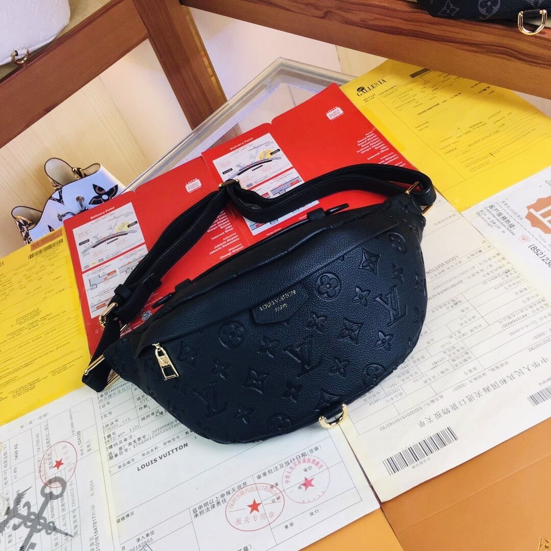 Black Monogram Belt Bag