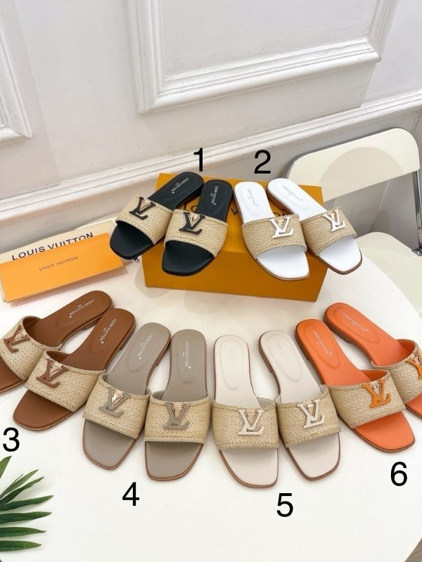 Monogram Flat Mule Sandals