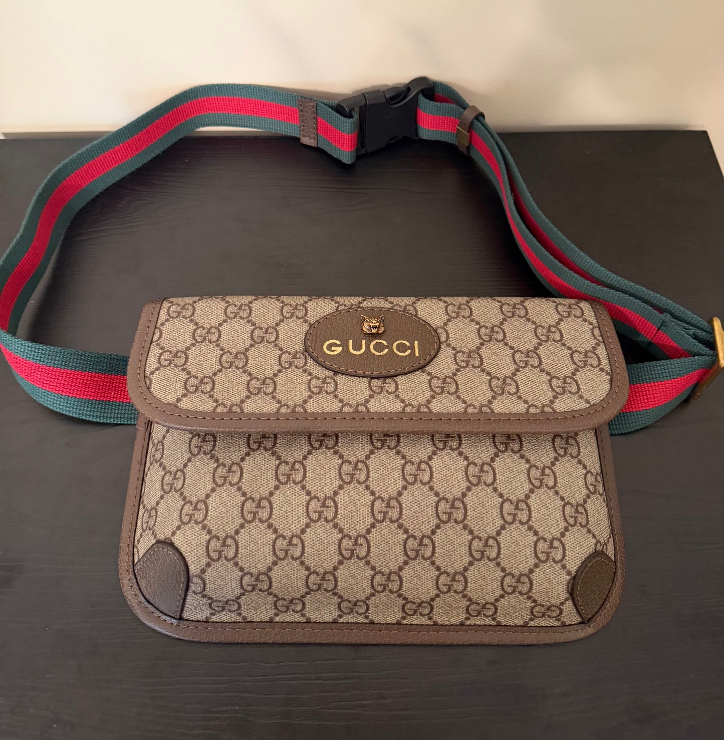 Double G Brown Vintage Belt Bag