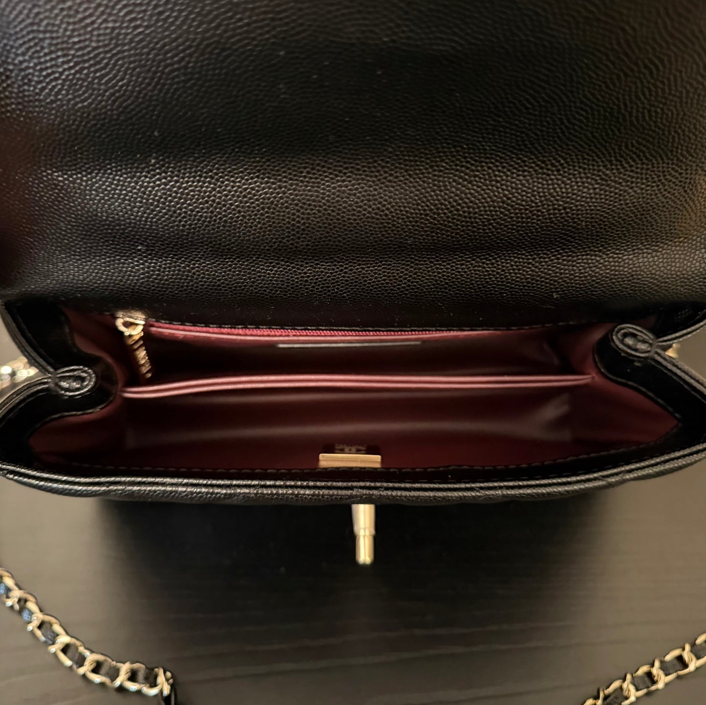 Double C Black/Gold Coco Quilted Bag