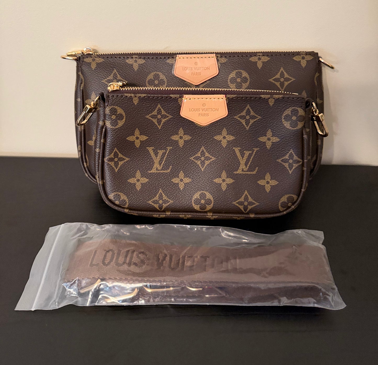 Brown Monogram Multi-Piece Set - Does not include coin pouch!!