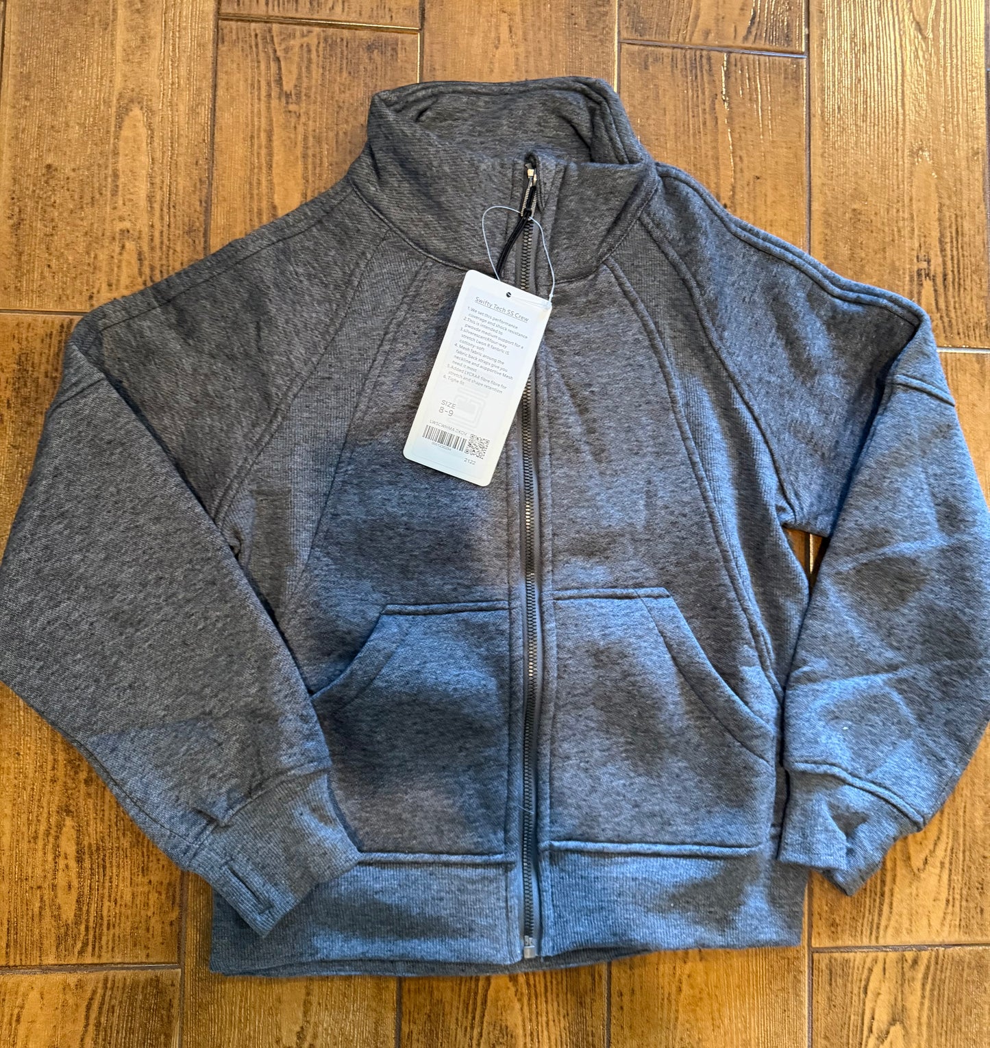 π Kids Dark Grey Full-Zip Jacket