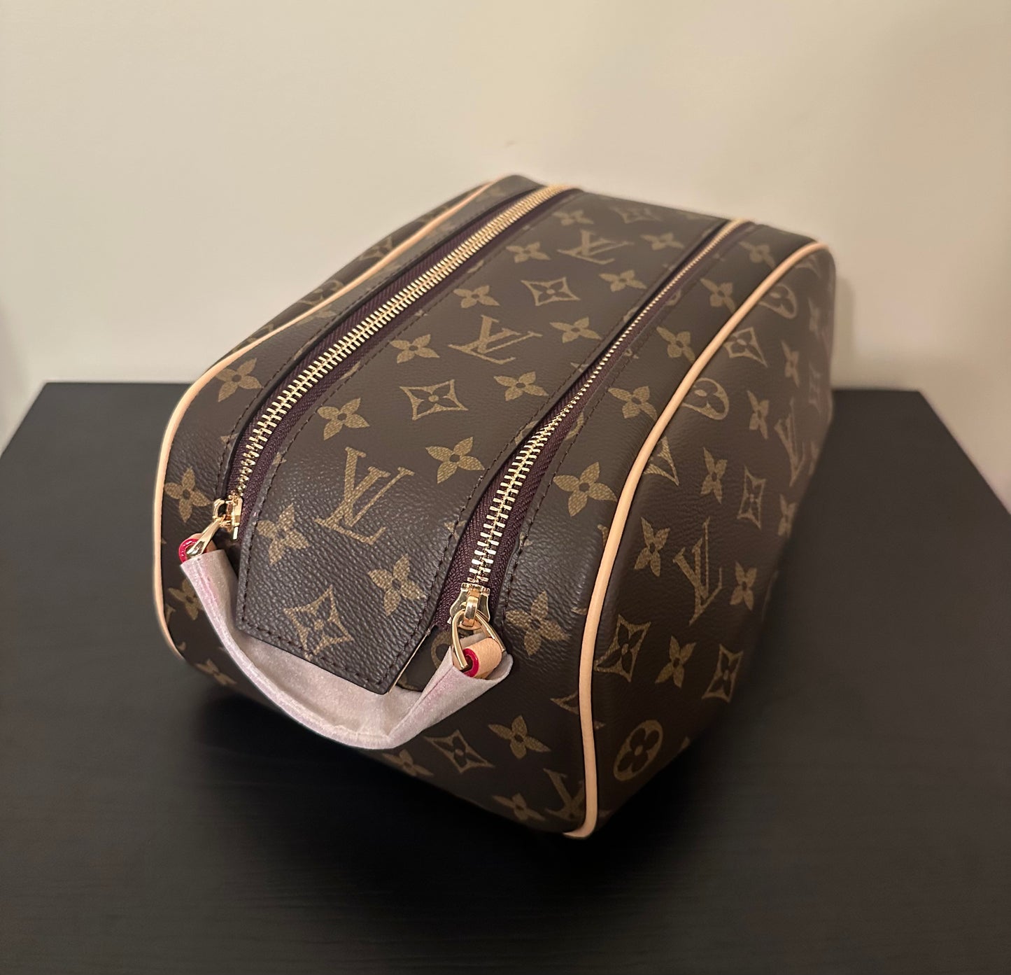 Brown Monogram Double Toiletry Bag