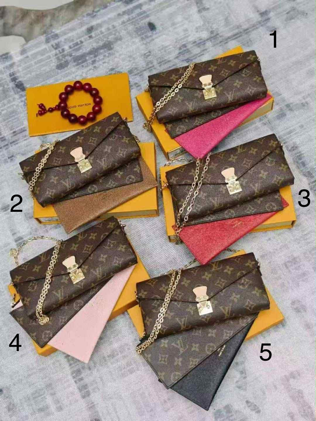 Monogram Single Clutch Crossbody Bags