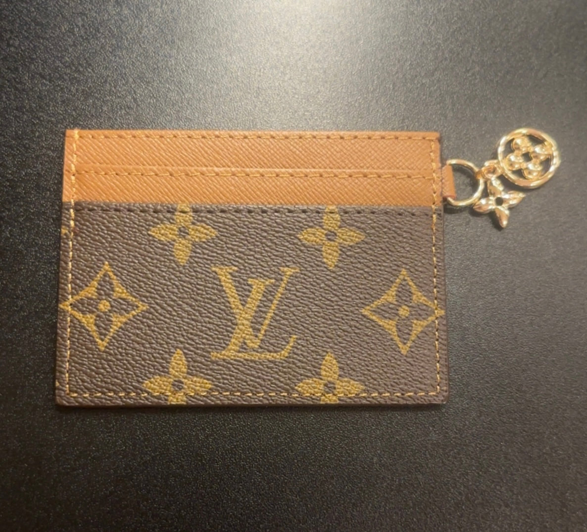 Brown Monogram/Brown Card Holder