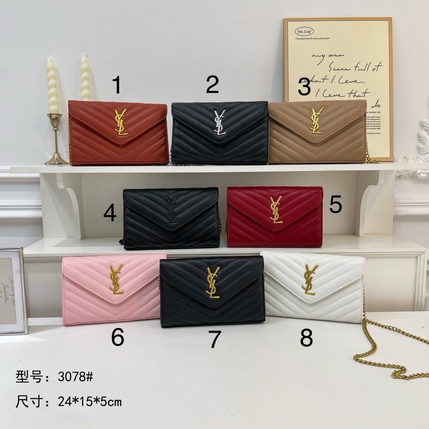 Y $ Rectangular Wallet Bags