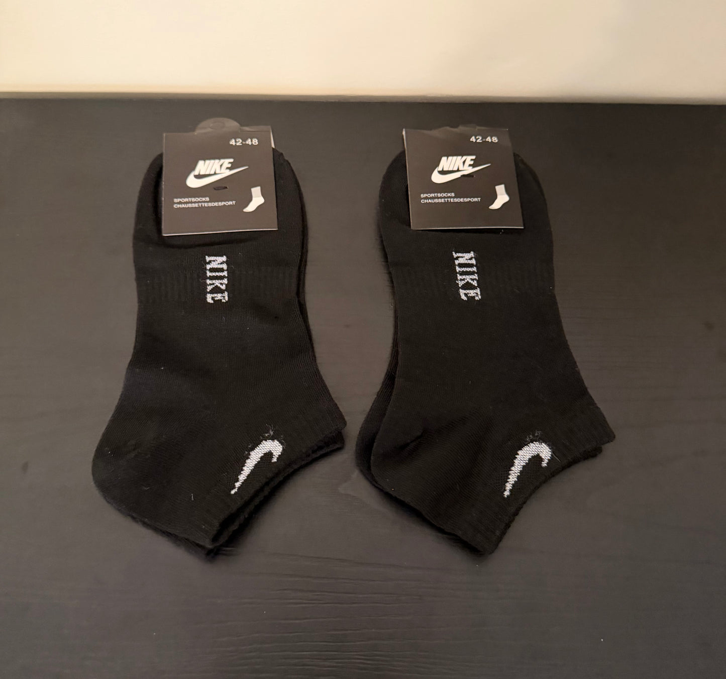 N K Black Ankle Socks