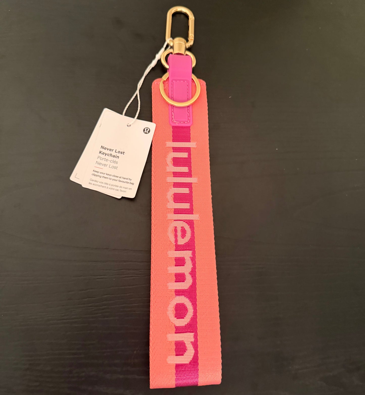 π Peach/Pink Keychain