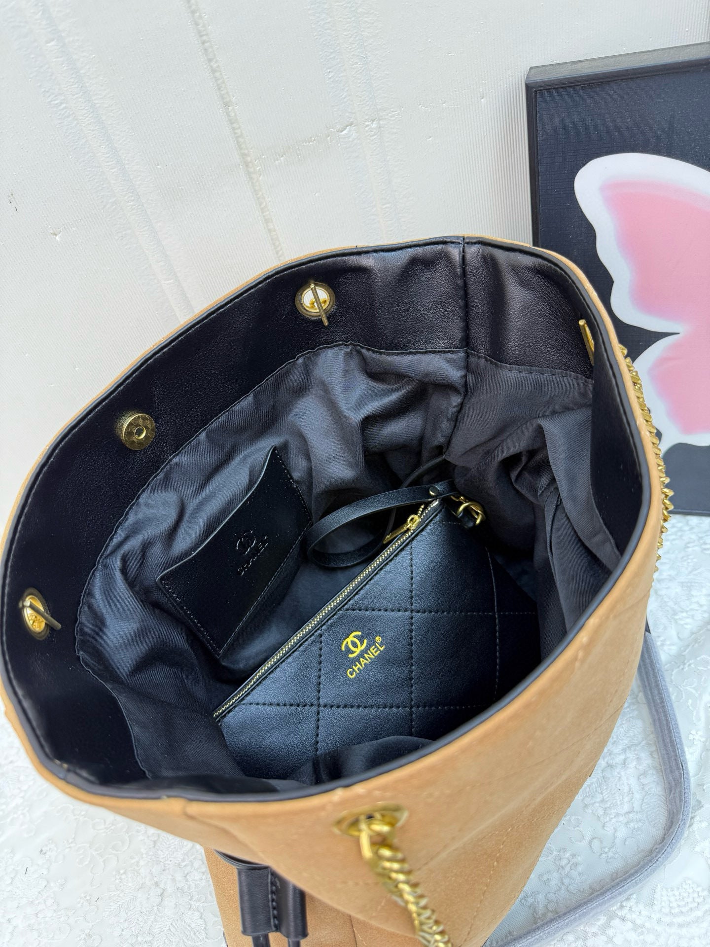 BF - Double C Suede Harper Tote