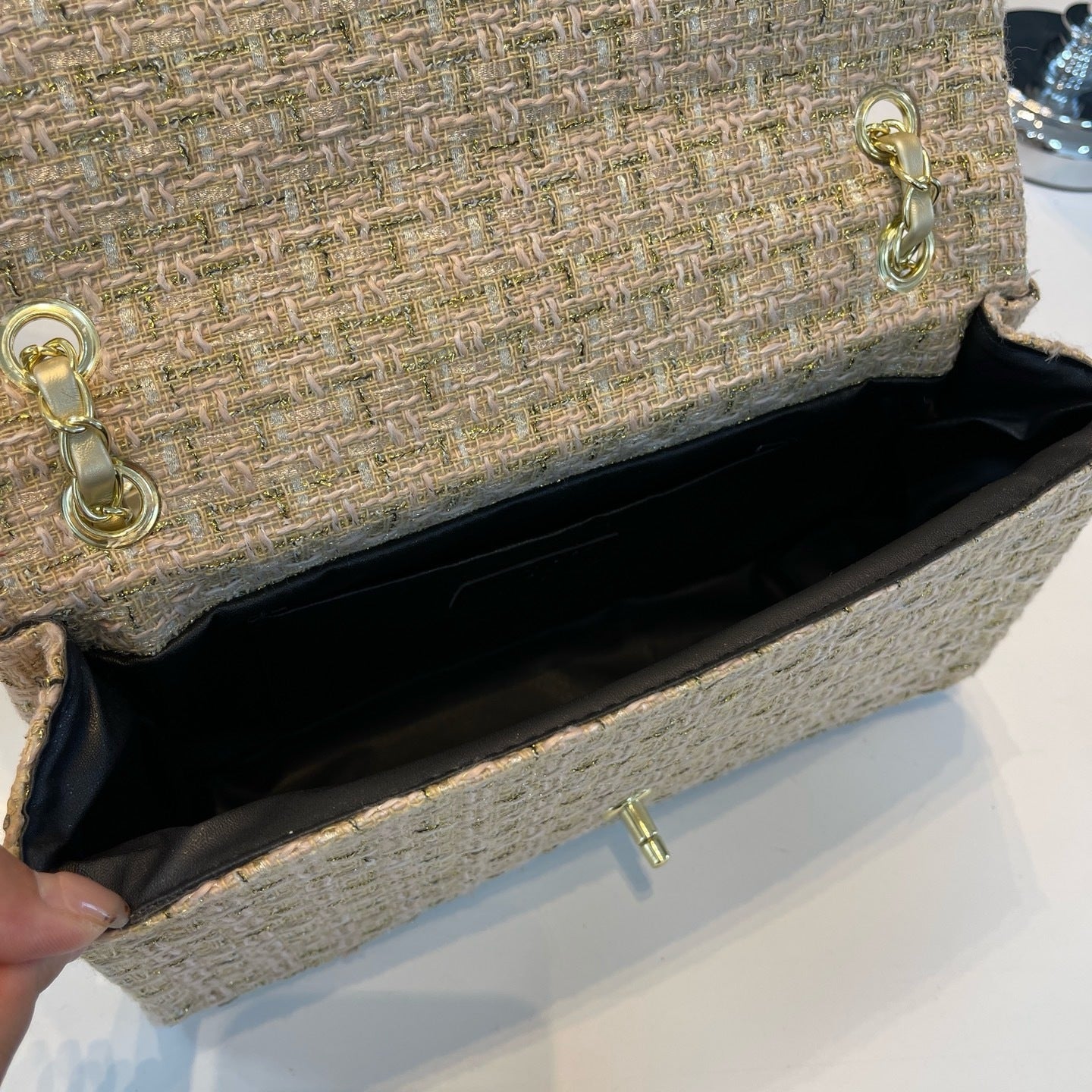 Double C Rectangular Plaid Bags