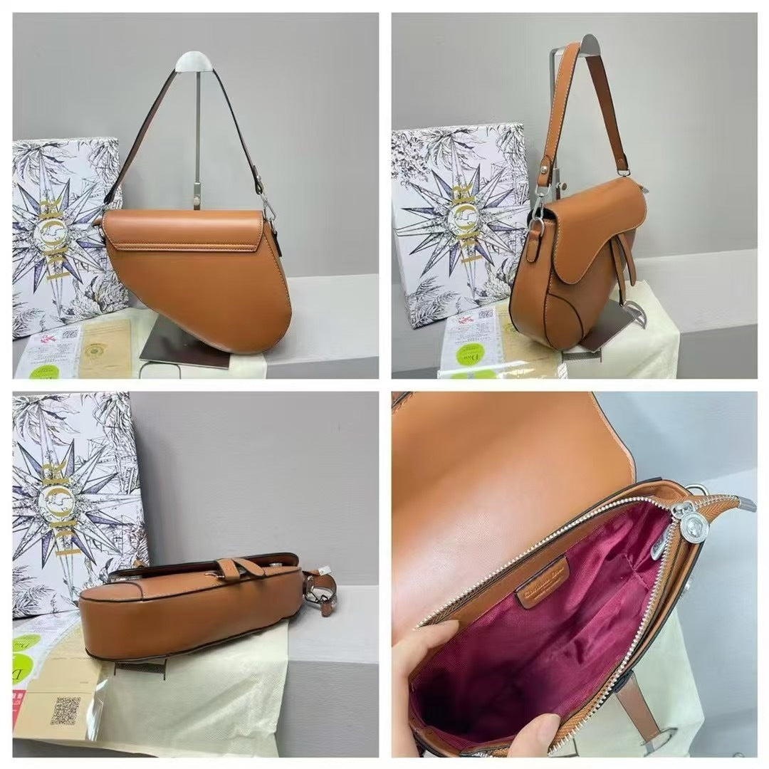 BF - 💿 Curve Saddle Bags (Silver Hardware)