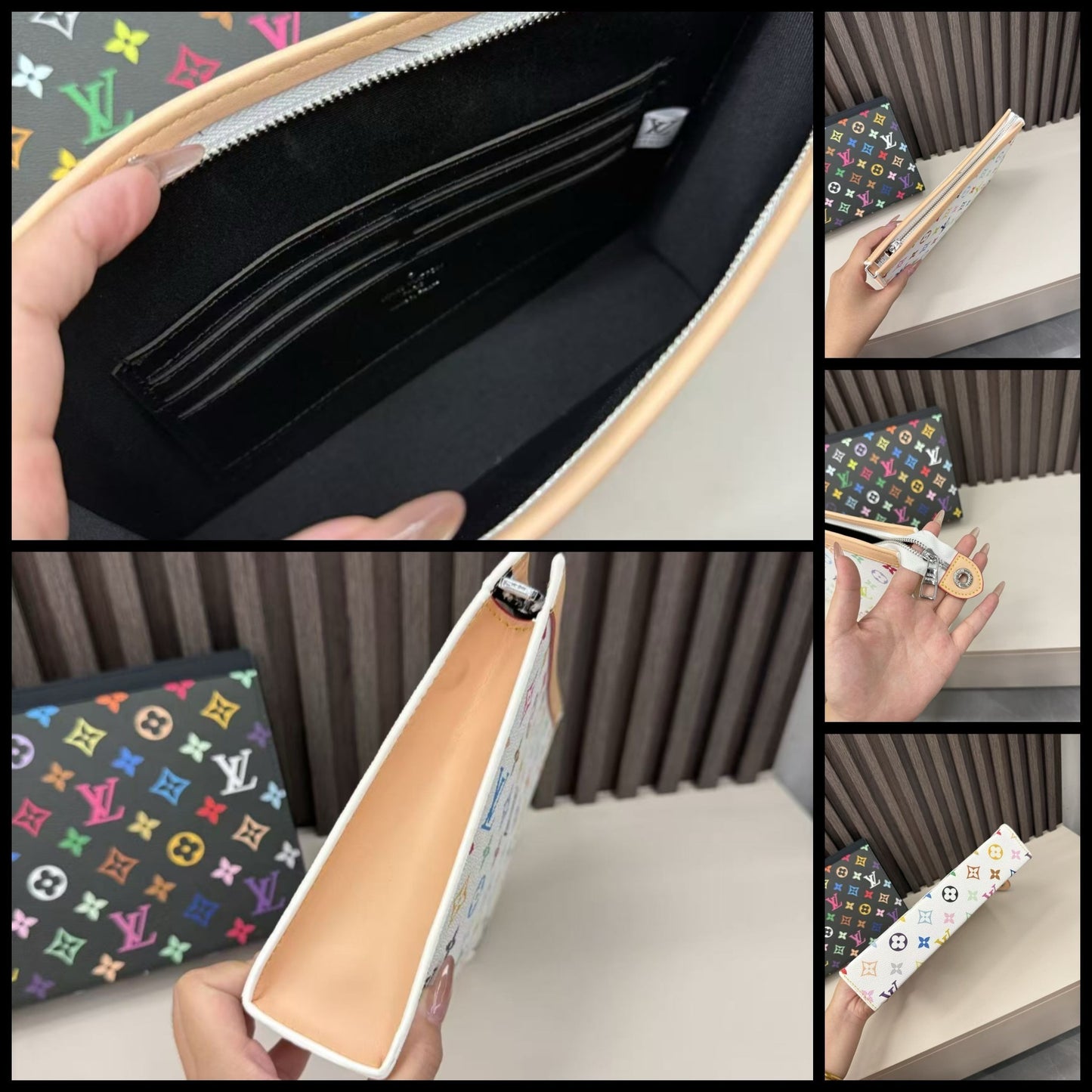 Monogram Zip Toiletry Pouches