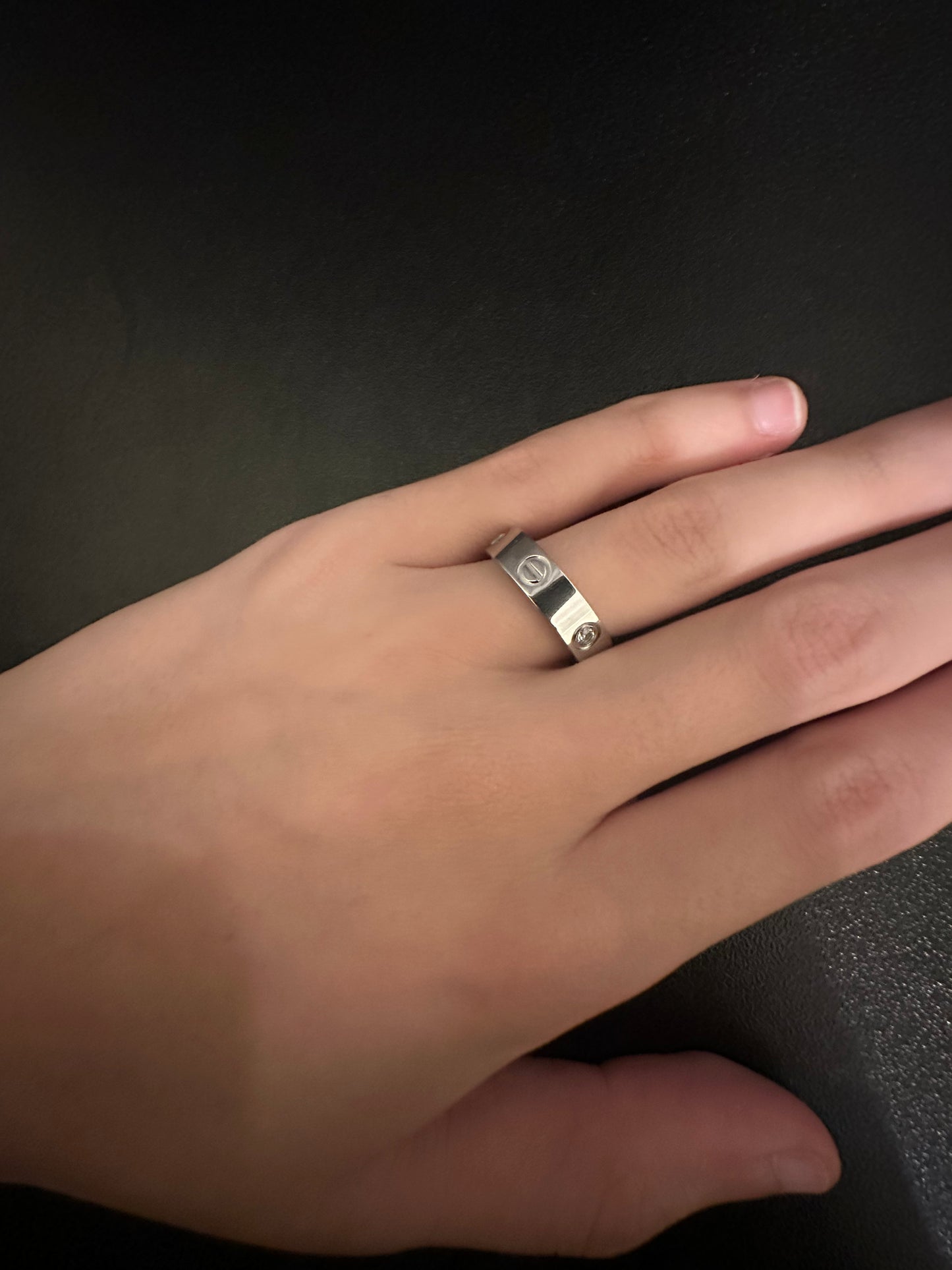 Ct Silver Love Ring - SIZE 7