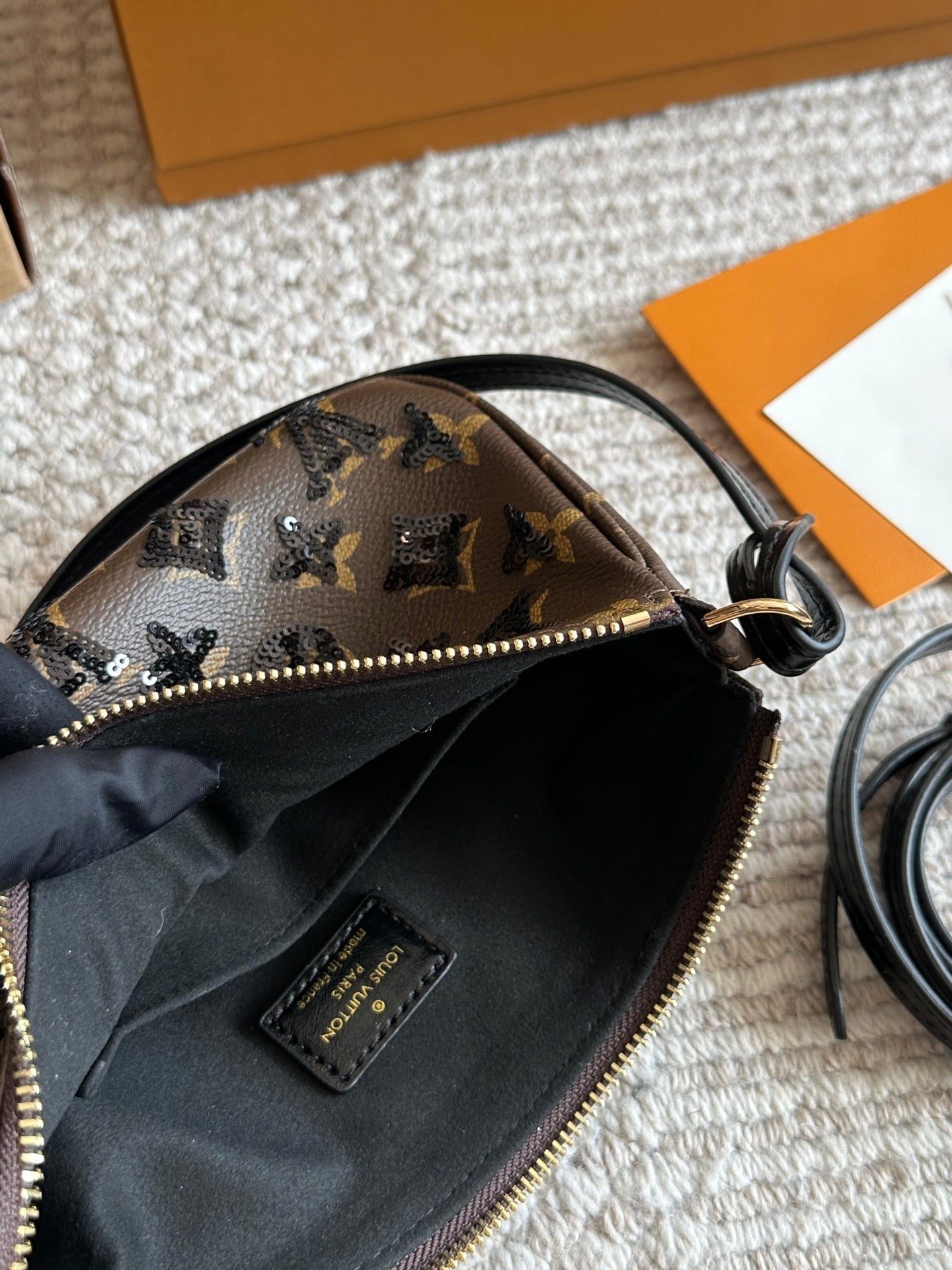 Brown Monogram Bling Canva Crossbody