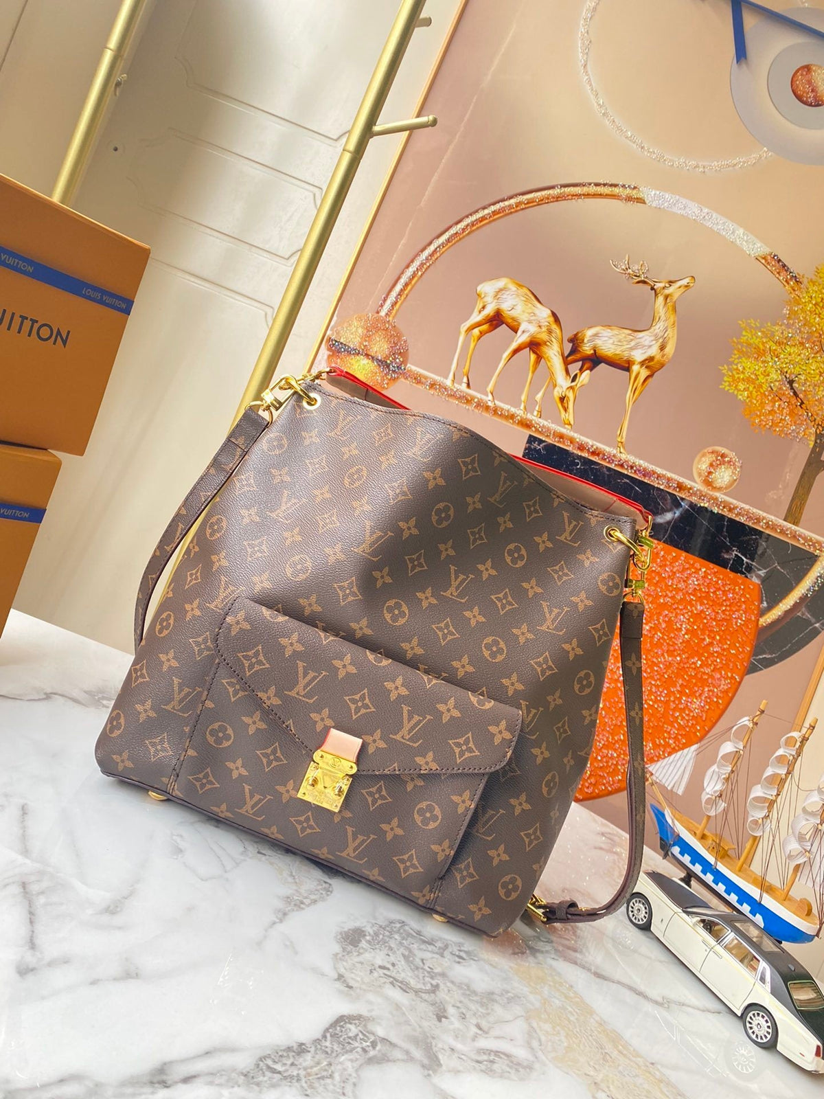Brown Monogram Everyday Hobo Bag