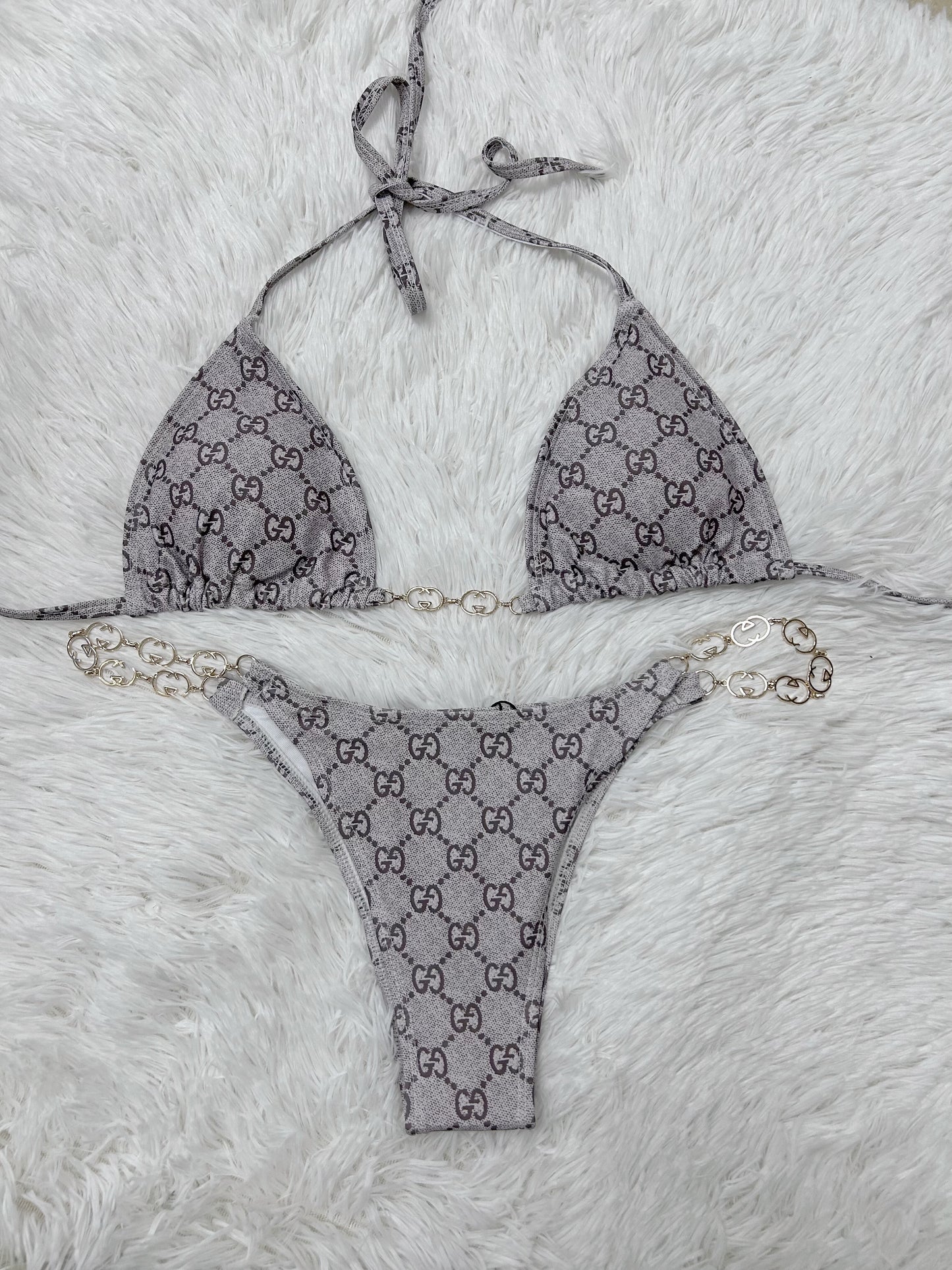 Double G Brown Bikini Bathing Suit
