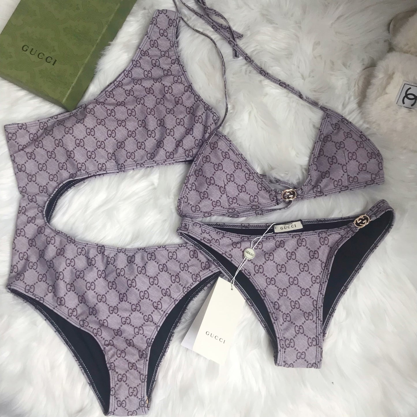 Double G Purple Bathing Suits