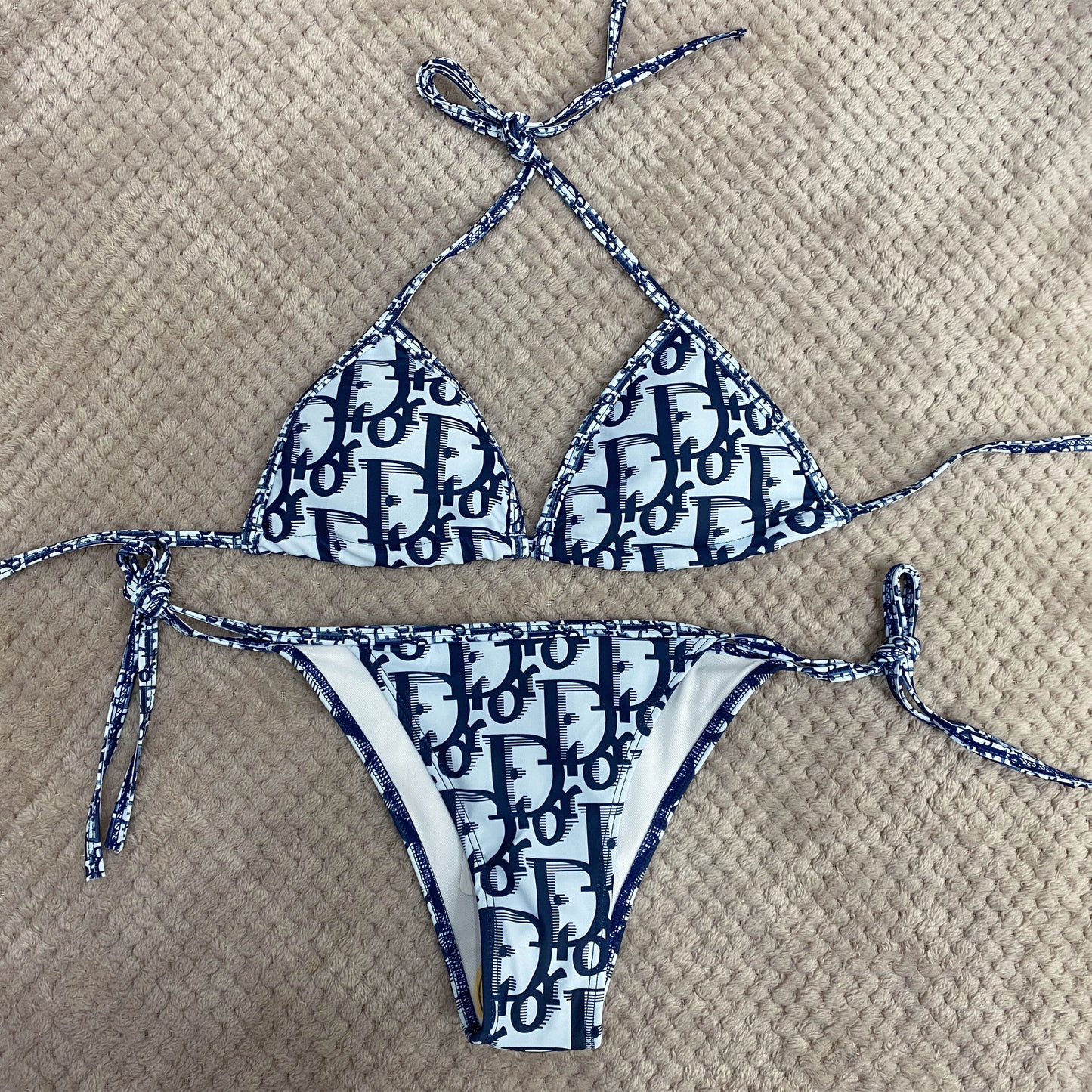 ๐ฟ Light Blue/Navy Bikini Bathing Suit