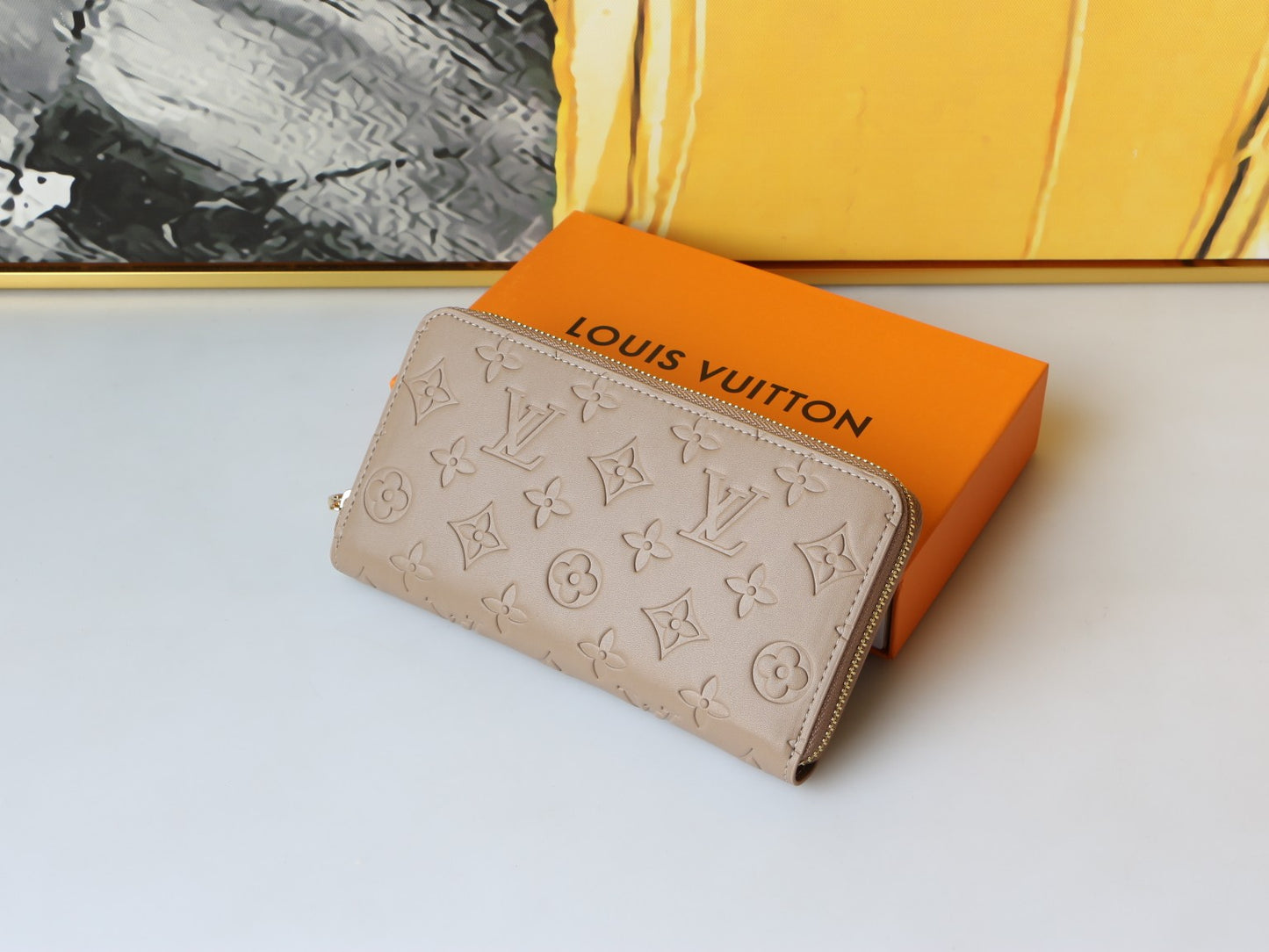 Monogram Engraved Zip Wallets