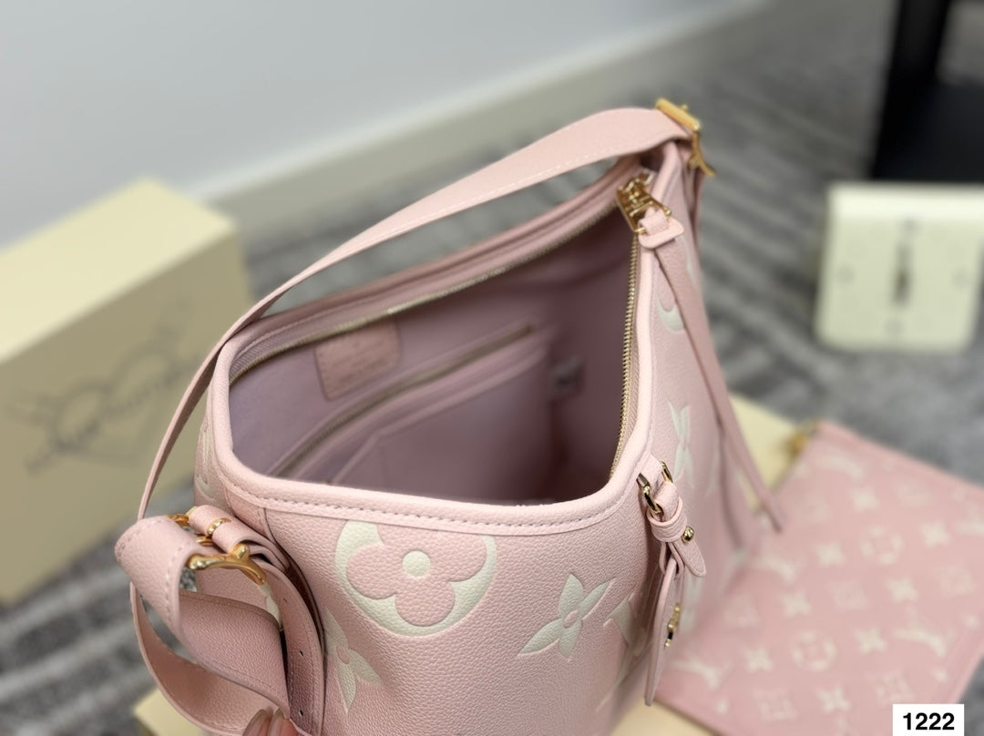 Pink Monogram Signature Satchel Bags