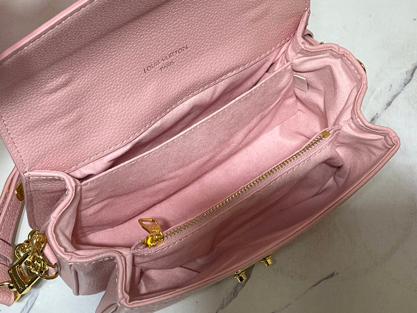 Pink/Cream Mini Signature Snap Bag