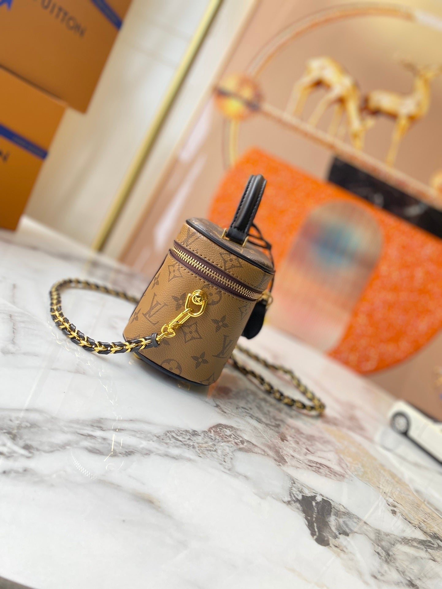 Monogram Slim Makeup Bag Purses