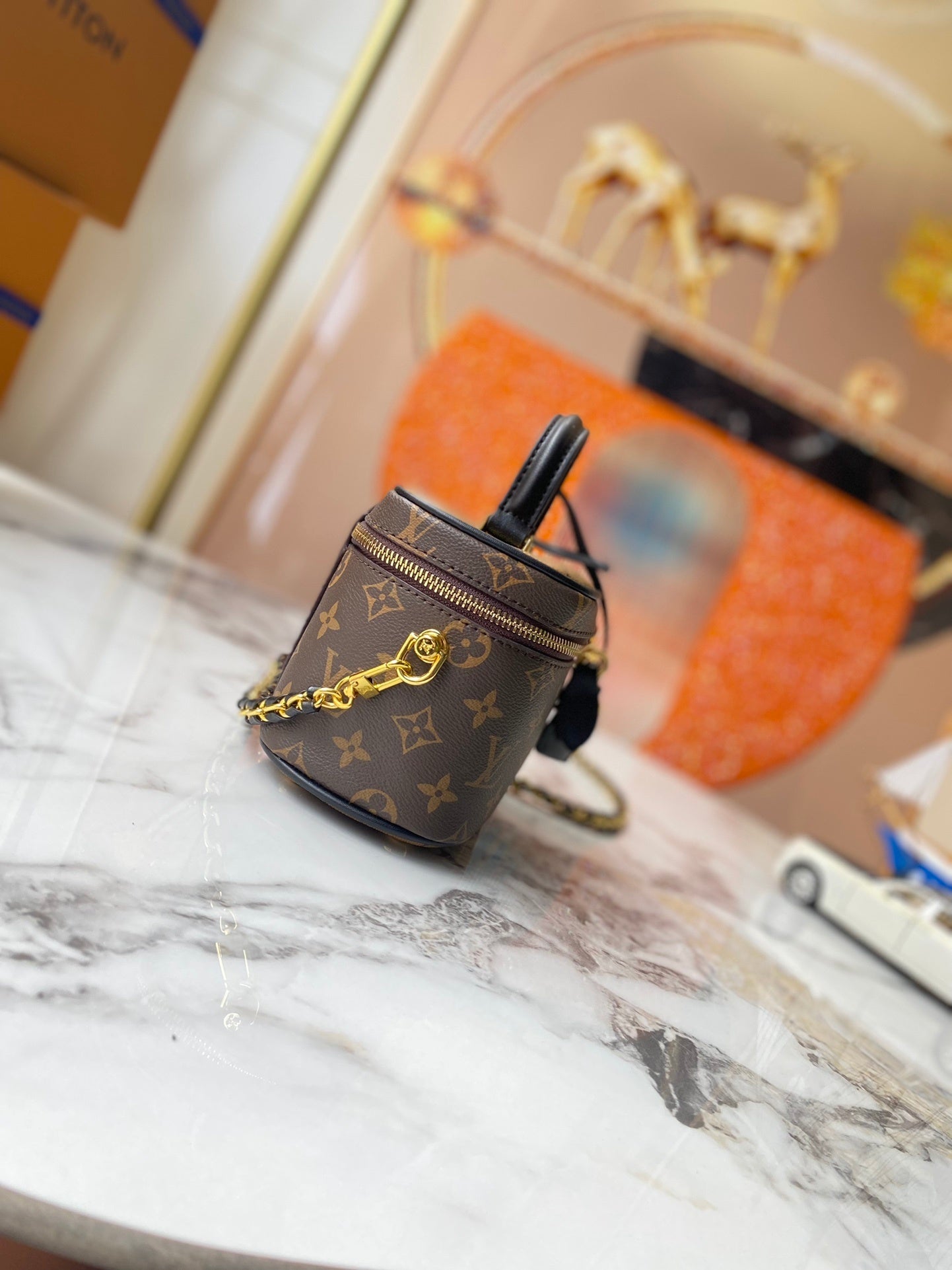 Monogram Slim Makeup Bag Purses
