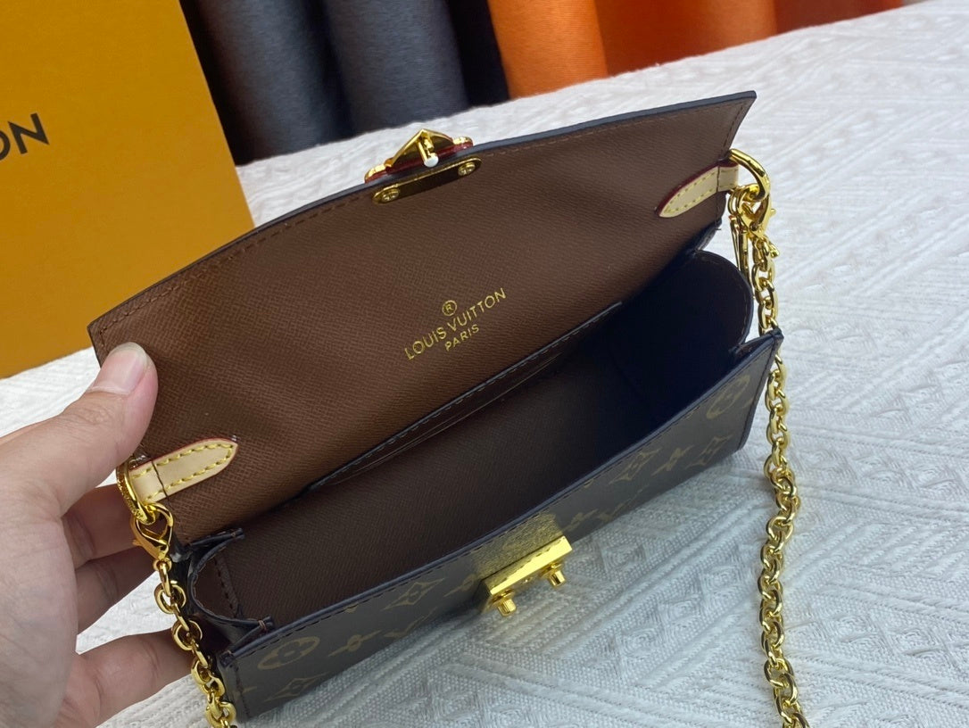 Brown Monogram Mini Julia Snap Bags