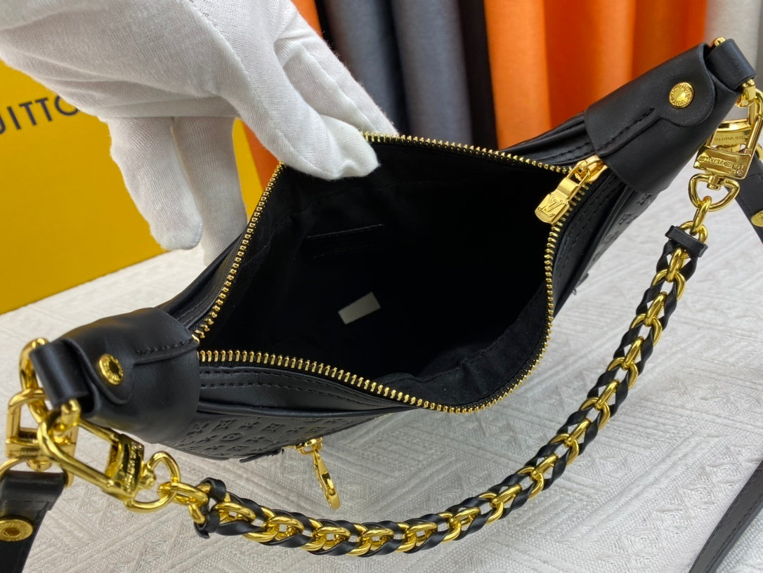 Black Monogram Jane Shoulder Bag