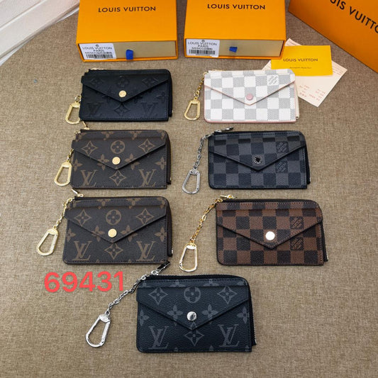 Monogram Card Case Keychains