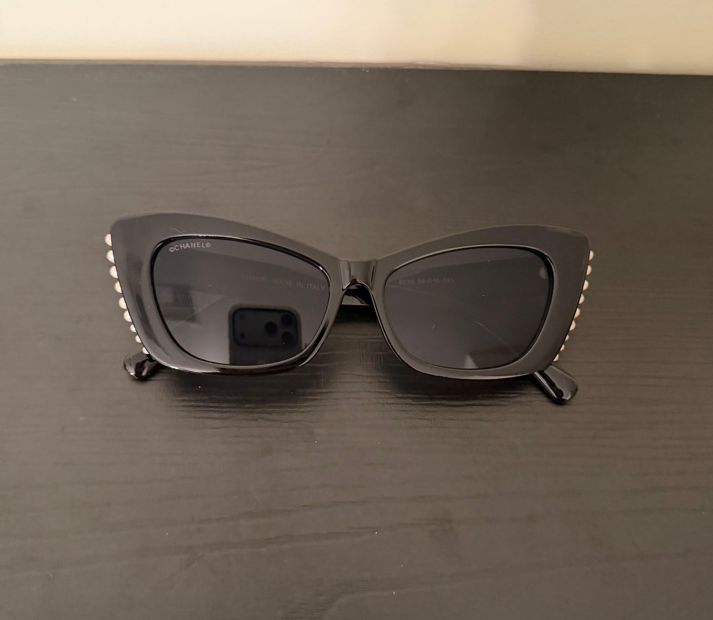 Double C Black/Gold Pearl Sunnies