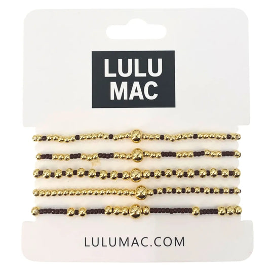 Lulu Mac Maroon Bracelet Set