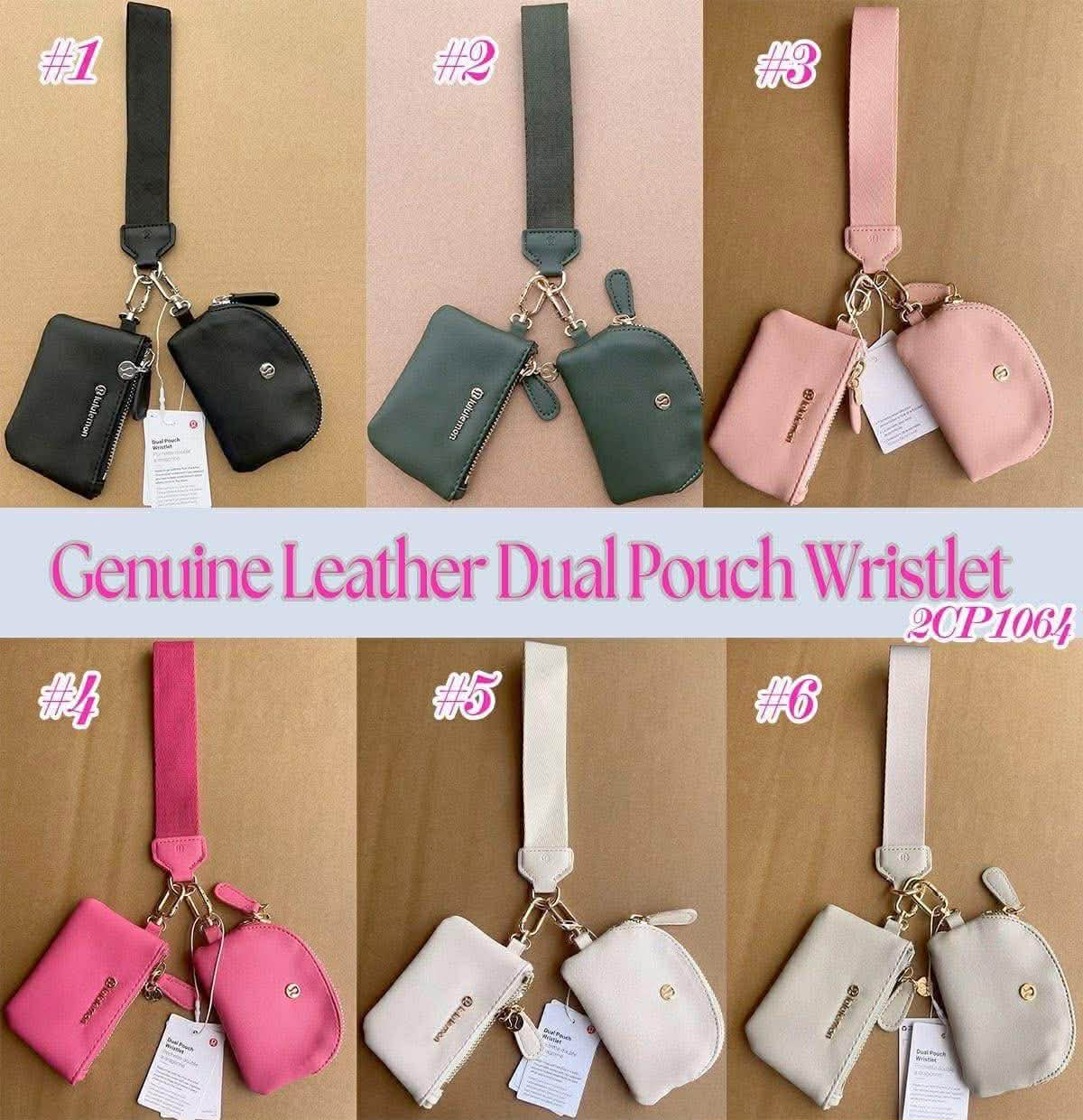 🍋 Dual Pouch Wristlets