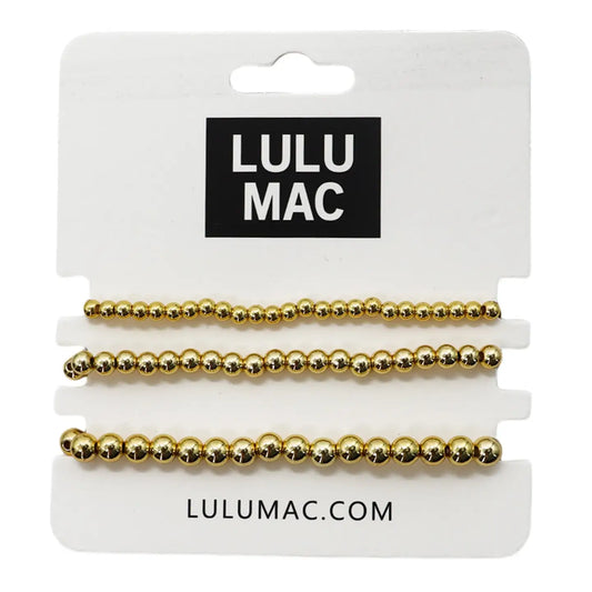 Lulu Mac Large Gold Bracelet Set