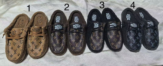 HDude x Monogram Slip-Ons