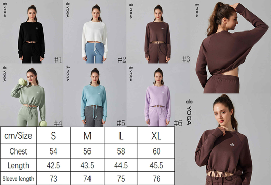 A L O Drawstring Sweater/Joggers Sets