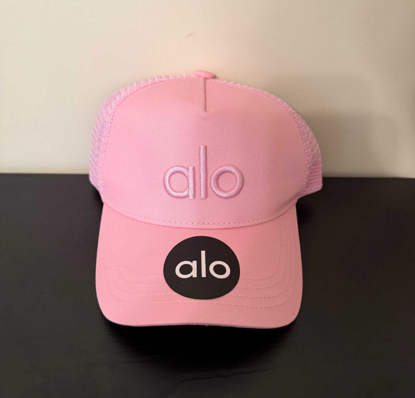A L O Pink Embroidered Baseball Cap