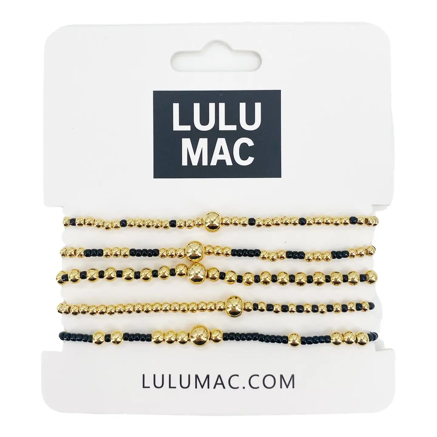 Lulu Mac Black Bracelet Set