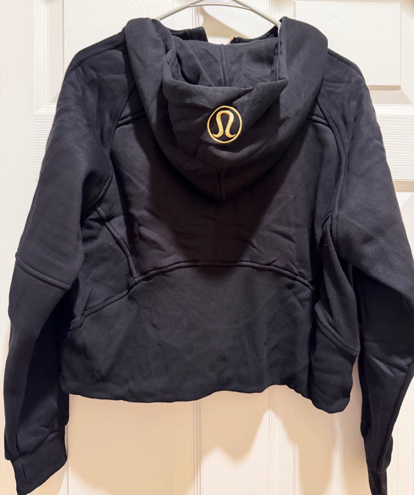 🍋 Black/Gold Half Zip Hoodie (S) - Logo is Tarnishing
