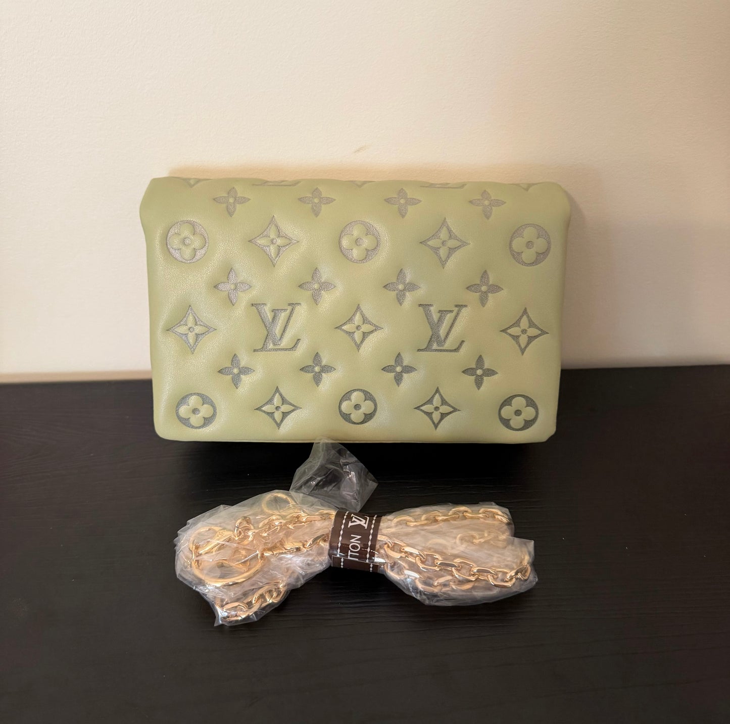 Green Monogram Pastel Cousin Mini Bag