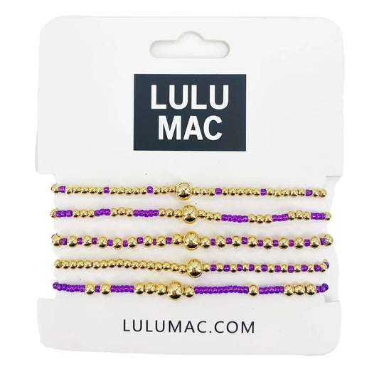 Lulu Mac Purple Bracelet Set