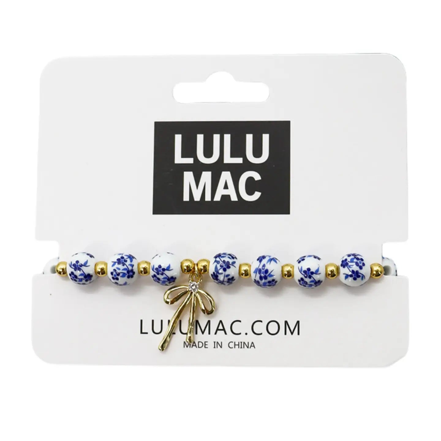 Lulu Mac Single Blue Flower Bracelet
