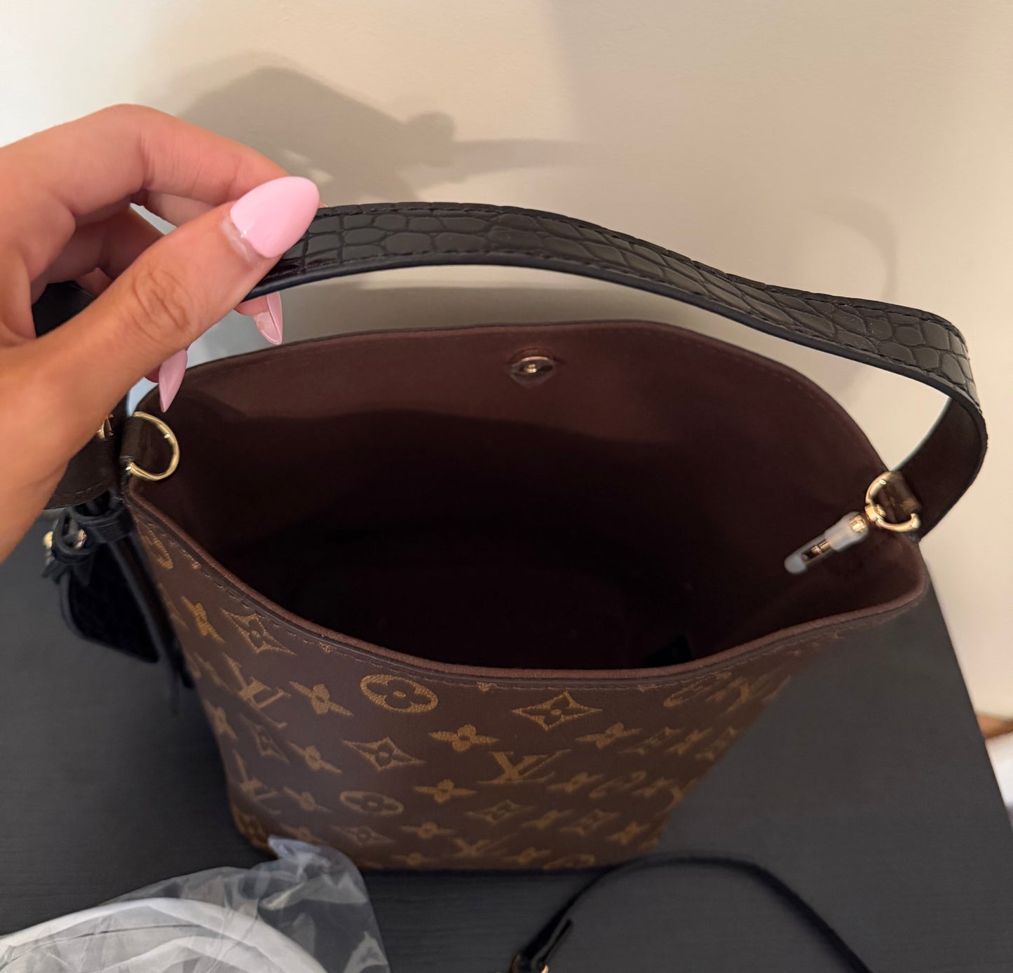 Brown Monogram/Black Scale All in Mini Tote - LIMITED EDITION